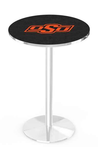 L214 Chrome Oklahoma State University Cowboys Pub Table