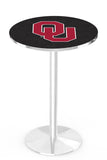 L214 Chrome Oklahoma Sooners Pub Table