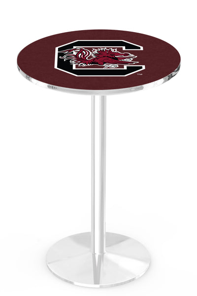 L214 Chrome South Carolina Gamecocks Pub Table