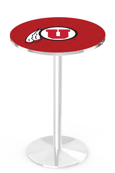 L214 Chrome Utah Utes Pub Table