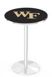 L214 Chrome Wake Forest Demon Deacon Pub Table