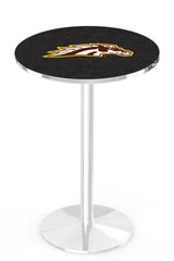 L214 Chrome Western Michigan University Broncos Pub Table