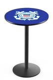 L214 Black Wrinkle United States Coast Guard Pub Table | Coast Guard VFW Pub Tables