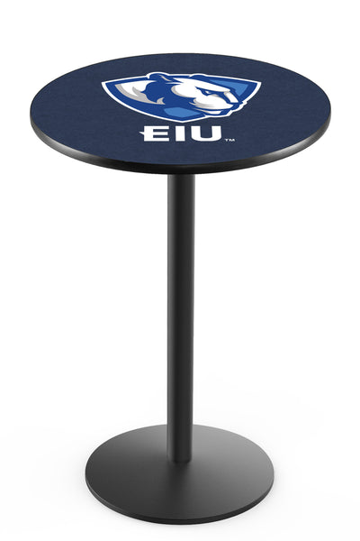 L214 Black Wrinkle Eastern Illinois Panthers Pub Table