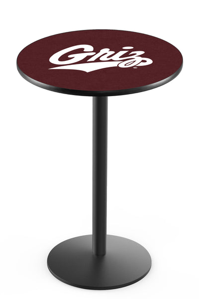 L214 Black Wrinkle University of Montana Grizzlies Pub Table