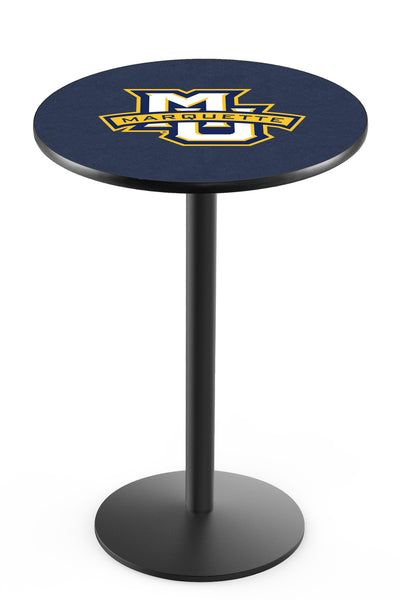 L214 Black Wrinkle Marquette University Golden Eagles Pub Table