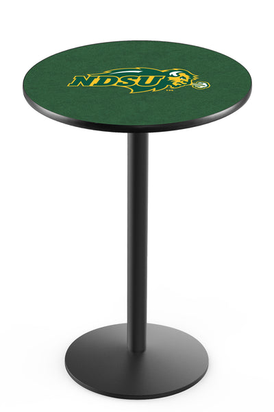 L214 Black Wrinkle North Dakota State University Bison Pub Table
