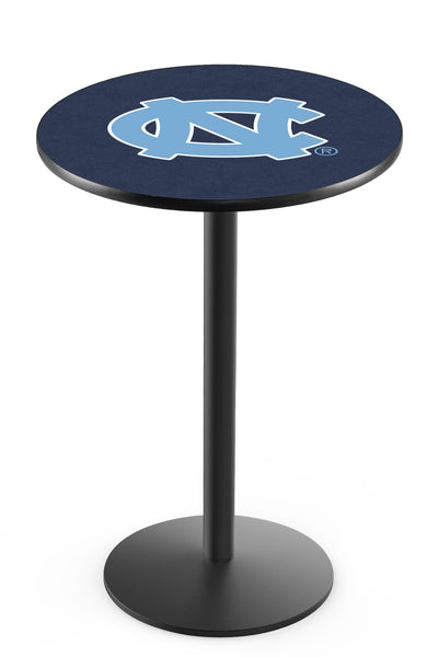 L214 Black Wrinkle North Carolina Tar Heels Pub Table