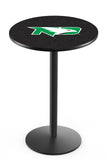 L214 Black Wrinkle North Dakota Fighting Hawks Pub Table