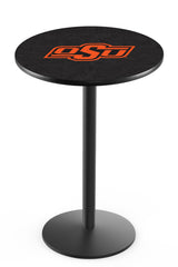 L214 Black Wrinkle Oklahoma State University Pub Table