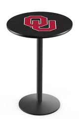 L214 Black Wrinkle Oklahoma Sooners Pub Table