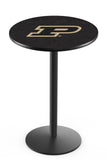 L214 Black Wrinkle Purdue Boilermakers Pub Table