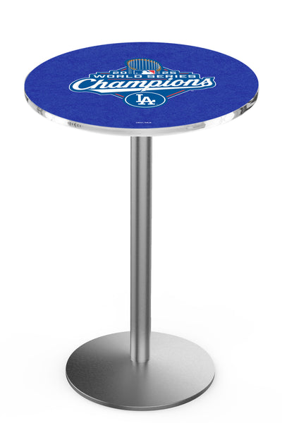 L214 Stainless Los Angeles Dodgers 2025 World Series Champions Pub Table