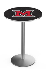 L214 Stainless Miami University RedHawks Pub Table 