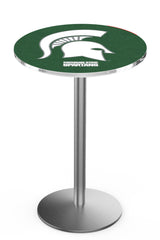 L214 Stainless Michigan State Spartans Pub Table