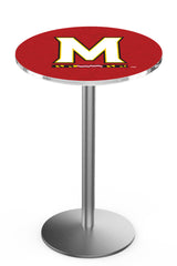 L214 Stainless Maryland Terrapins Pub Table