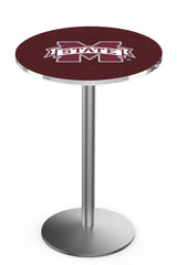 L214 Stainless Mississippi State University Pub Table