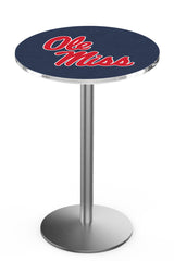L214 Stainless Ole Miss Rebels Pub Table