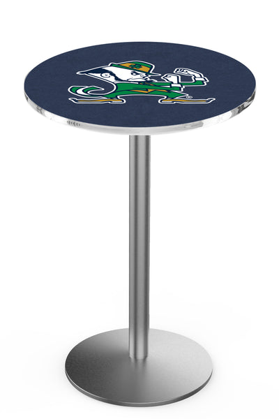 L214 Stainless Notre Dame Leprechaun Pub Table