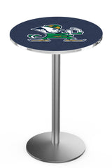L214 Stainless Notre Dame Leprechaun Pub Table