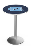 L214 Stainless North Carolina Tar Heels Pub Table