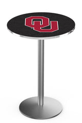 L214 Stainless Oklahoma Sooners Pub Table