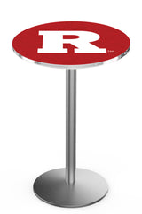 L214 Stainless Rutgers Scarlet Knights Pub Table