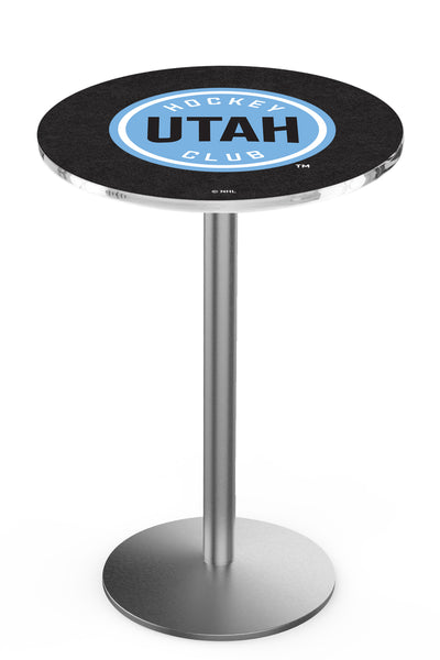 L214 Stainless Utah Hockey Club Pub Table