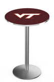 L214 Stainless Virginia Tech Hookies Pub Table