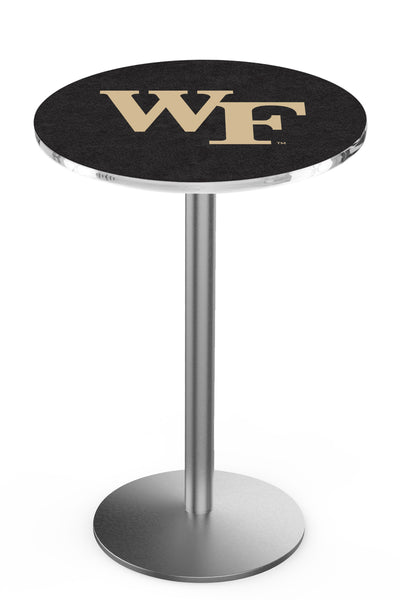 L214 Stainless Wake Forest Demon Deacon Pub Table