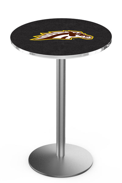 L214 Stainless Western Michigan University Broncos Pub Table