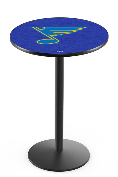 L214 Black Wrinkle St. Louis Blues Pub Table