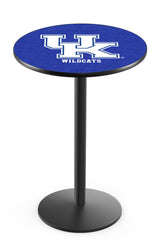 L214 Black Wrinkle University of Kentucky UK Script Pub Table