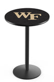 L214 Black Wrinkle Wake Forest Demon Deacon Pub Table