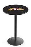 L214 Black Wrinkle Western Michigan University Broncos Pub Table