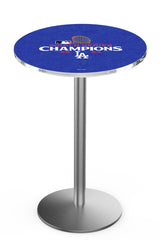 L214 Stainless Los Angeles Dodgers 2024 World Series Champions Pub Table
