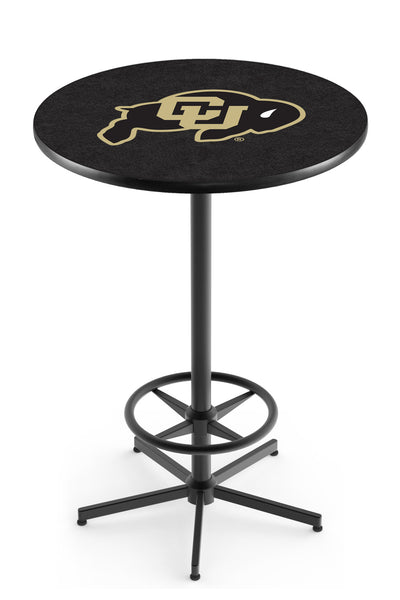 L216 Black Wrinkle Colorado Buffaloes Pub Table