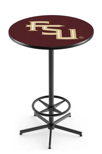 L216 Black Wrinkle Florida State University Seminoles FSU Script Pub Table