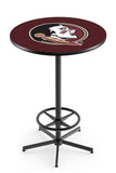L216 Black Wrinkle Florida State University Seminoles Head Pub Table