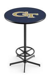 L216 Black Wrinkle Georgia Tech Pub Table