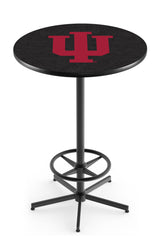 L216 Black Wrinkle Indiana Hoosiers Pub Table