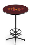 L216 Black Wrinkle ULM Warhawks Pub Table