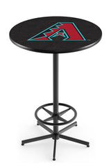 L216 Black Wrinkle&nbsp;Arizona Diamondbacks Major League Baseball Pub Table