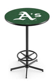 Oakland Athletics MLB L216 Black Wrinkle Pub Table