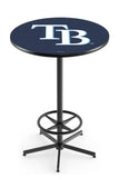 Tampa Bay Rays MLB L216 Black Wrinkle Pub Table