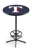Texas Rangers MLB L216 Black Wrinkle Pub Table