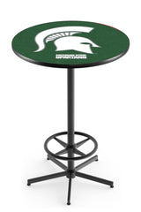 L216 Black Wrinkle Michigan State Spartans Pub Table