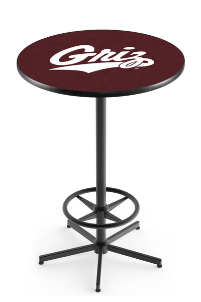 L216 Black Wrinkle University of Montana Grizzlies Pub Table