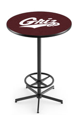 L216 Black Wrinkle University of Montana Grizzlies Pub Table