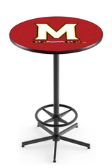 L216 Black Wrinkle Maryland Terrapins Pub Table